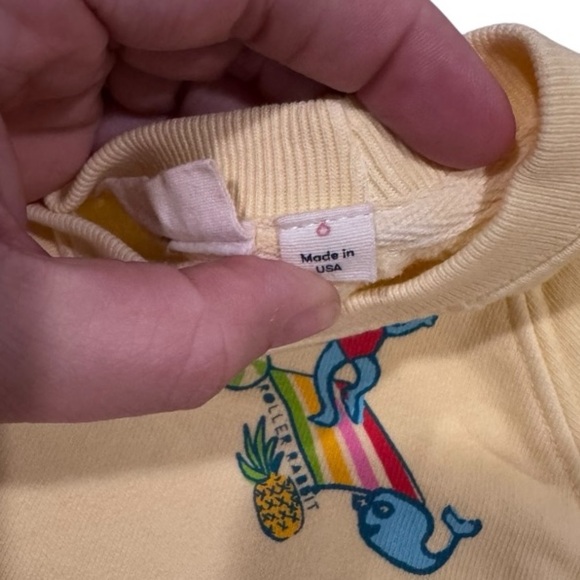 Roller Rabbit yellow kids sweatshirt. Great condition. - Picture 4 of 4